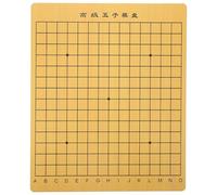 CORHAD Wooden Dual-sided Chess Board for Home with Gobang and Chinese Chess Compact Portable Design Smooth Lines Intellectual Game Accessory for Adults and Family Use