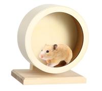 CORHAD Wooden Exercise Wheel for Hamsters Small Pets Non Run Disc Toe and Nail Training Pet Rat Healthy Activity Wheel