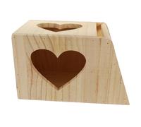 CORHAD Wooden Food Bowl Grass Rack for Rabbits Guinea Pigs Dutch Rabbits Hay Feeder Double Grid Grass Holder