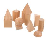 CORHAD Wooden Geometric Blocks Educational for Preschool Cognitive Development Shape Matching Smooth Safe Natural Material Classroom Learning Aid