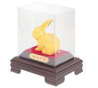CORHAD Year Rabbit Ornament Zodiac Rabbit Figurine Decoration for Year Home Office Shop Library Hotel Restaurant with Wealth and Fortune Blessing