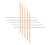 CORHAD Zinc Copper Anode Metal Strips for Battery Experiment DIY Fruit Kit Lightweight Educational Materials for Teaching Electricity and Scientific Invention