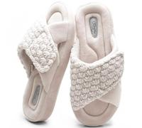 CORIFEI Adjustable House Slippers for Women with Memory Foam Rubber Sole