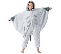corimori Fluffy Manta Ray Costume for Children Carnival Fancy Dress Costume Onesie for Girls Boys Height 90-110 cm