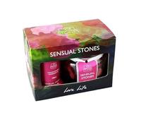 Corincraft Sensual Aromatherapy Stones Gift Set - Essential Oil Blend for Relaxation & Ambience - Stone Diffuser with 100ml Refresher Oil - Home Fragrance Gift - Natural Vegan