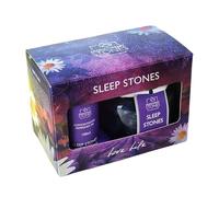 Corincraft Sleep Aromatherapy Stones Gift Set - Lavender & Chamomile Essential Oil Blend - Calming Home Fragrance for Relaxation & Bedtime - Includes 100ml Refresher Oil - Natural Vegan