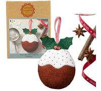 Corinne Lapierre 1 x Felt Christmas Pudding Sewing Craft Mini Kit, 11 x 1 x 11 cm
