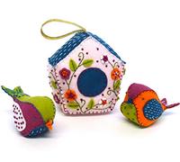 Corinne Lapierre Felt Birdhouse and 2 Birds Sewing Craft Kit, Multi-Colour, One Size