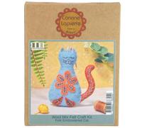 Corinne Lapierre Folk Embroidered Cat Felt Craft Mini Kit