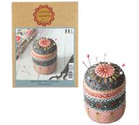 Corinne Lapierre Pincushion Felt Craft Mini Kit, ['Marl soot', 'Dusty Pink']