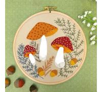 Corinne Lapierre Toadstool Felt Appliqué Hoop Kit, Small
