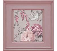 Corinthia Panel Floral Wallpaper Blush Pink Belgravia 245