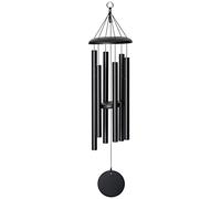 Corinthian Bells by Wind River - 36 inch Black Wind Chime for Patio, Backyard, Garden, and Outdoor Decor (Aluminum Chime) Made in The USA