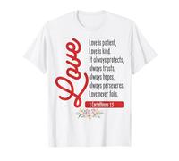 Corinthians 13:4-8 Christian Bible Verse Jesus Christ T-Shirt