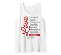Corinthians 13:4-8 Christian Bible Verse Jesus Christ Tank Top