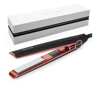 Corioliss C1 Hair Straightener for Women | Professional Titanium Plates | Ionic Flat Iron | Temperature Control 120°C to 235°C | Straightening and Waves | Travel Case | UK Plug | Black Copper