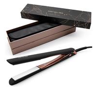 Corioliss C5 Hair Straightener for Women | Professional Titanium Plates | Ionic Flat Iron | Adjustable Temperature 80°C-235°C | 30-Second Heat-Up | Travel Case | UK Plug | Black Copper