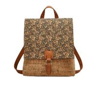 CORIOS Boho Backpack for Women Daypacks with Ethnic Pattern Bohemian Style Shoulder Handbag Multipurpose Convertible Purse Teenager School Bag Bookbag Cork Fabric Rucksack for Travel Outdoor Floral