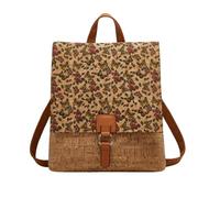 CORIOS Boho Backpack Women Daypacks with Ethnic Pattern Bohemian Style Shoulder Handbag Multipurpose Convertible Purse Teenager School Bag Bookbag Cork Fabric Rucksack for Travel Outdoor Rose Gold