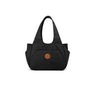 CORIOS Canvas Handbag Women Shoulder Bag Multi-Pockets Top Handle Bag Large Capacity Tote Bag Clutch Bag Casual Hobo Bag for Travel Work Shopping Daily Black