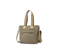 CORIOS Crossbody Bag for Women Canvas Handbag Casual Top Handle Bag Large Shoulder Bag Tote Bag with Multiple Pockets Satchel Bag Lightweight Messenger Bag for Work Shopping Travel Daily Green