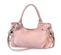 CORIOS Elegant Handbag for Women Shoulder Crossbody Bag with Drawstring Design PU Leather Satchel Messenger Bag Fashion Hobo Tote with Detachable Adjustable Strap for Office Shopping Travel Pink