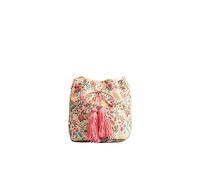 CORIOS Ethnic Tote Bag for Women Canvas Handbag Bohemian Bucket Bag Retro Shoulder Crossbody Bag with Tassels Multicolor Hobo Bag Drawstring Top Handle Bag for Vacation Beach Travel Multicolor E