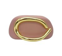 CORIOS Evening Bag for Women Acrylic Clutch Metal Handle Handbag Bridal Wedding Purse Elegant Retro PU Leather Shoulder Crossbody Bag with Detachable Chain for Wedding Cocktail Prom Party Pink