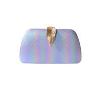 CORIOS Evening Bag for Women Small Clutch Purses with Leaf-Style Flip Lock Sparkly Glitter Handbag Bridal Wedding Shoulder Bag Unique Crossbody Bag for Wedding Cocktail Party Prom Light Purple