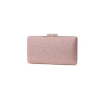 CORIOS Glitter Evening Clutch Bag Sparkling Sequin Handbag Bridal Wedding Purse Bling Shoulder Bag Elegant Party Prom Bride Banquet Crossbody Bag for Women and Girls Rose Gold