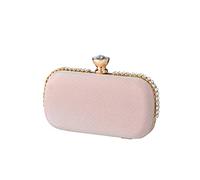 CORIOS Ladies Clutch Bag Sparkly Rhinestone Evening Bag Women Charming Glittering Handbag Bridal Wedding Bag Elegant Shoulder Bag Crossbody Bag for Party Weeding Prom Banquet Cocktail Pink