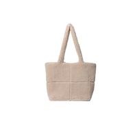 CORIOS Lamb Wool Handbag for Women Soft Plush Shoulder Bag Fluffy Tote Bag Furry Top Handle Bag Cute Fuzzy Hobo Bag Large Capacity Underarm Bag for Shopping Work Travel Daily Use Khaki