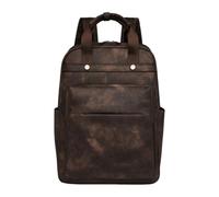 CORIOS Laptop Backpack for Women 15.6 Inch Laptop Computer Bag Travel Backpack Purse with Laptop Compartment Work Business Daypacks Multi-Purpose Convertible Purse Retro Rucksack Two-Tone Coffee