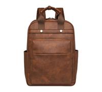 CORIOS Laptop Backpack for Women 15.6 Inch Laptop Computer Bag Travel Backpack Purse with Laptop Compartment Work Business Daypacks Multi-Purpose Convertible Purse Retro Rucksack Two-Tone Brown