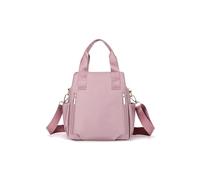 CORIOS Nylon Crossbody Bag for Women Waterproof Shoulder Bag Casual Handbag Multi Pockets Messenger Bag Lightweight Top Handle Bag Tote Bag Ladies Hobo Bag for Travel Shopping Party Work Pink