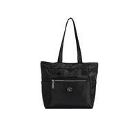 CORIOS Nylon Shoulder Bag for Women Waterproof Handbag Casual Lightweight Tote Bag Multi Pockets Top Handle Bag Shopping Travel Work Party Underarm Bag Black