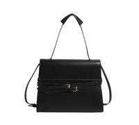 CORIOS PU Leather Handbag for Women Ladies Elegant Shoulder Crossbody Bag Waterproof Top-Handle Fashion Messenger Hobo Bag Large Satchel Bag Tote for Shopping Travel Office Black