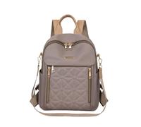 CORIOS Quilted Backpack for Women Oxford Fabric Daypacks Multi-Purpose Convertible Purse Casual School Bag Rucksack Fashion Tote Handbag Shoulder Bag for Work Business Travel Daily Khaki