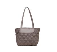 CORIOS Quilted Tote Bag for Women Puffer Handbag Lightweight Padding Shoulder Bag Cotton Padded Top Handle Bag Large Capacity Hobo Bag Grey