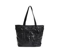 CORIOS Quilted Tote for Women Soft Puffy PU Leather Shoulder Handbag Down Cotton Padded Top Handle Bag Lightweight Padding Hobo Bag for Work Business Travel Office Daily Black