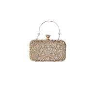 CORIOS Rhinestone Evening Bag for Women Sparkly Sequin Purse Bridal Wedding Handbag Crystal Clutch Bag Glitter Shoulder Bag Elegant Crossbody Bag for Cocktail Prom Party Wedding Banquet Gold
