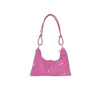 CORIOS Rhinestone Purses for Women Crystal Clutch Bag Wedding Purse Bling Hobo Bag Sparkly Glitter Handbag Underarm Shoulder Bag Banquet Bag for Wedding Prom Cocktail Party Rose
