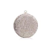 CORIOS Round Velvet Clutch Purses for Women Flower Evening Bag Vintage Handbag Bridal Wedding Purse Ladies Crossbody Bag Elegant Shoulder Bag for Wedding Banquet Prom Cocktail Party Apricot