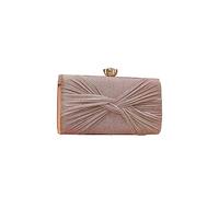 CORIOS Sequin Clutch Bag Pleated Evening Bag for Women Bridal Wedding Purse Sparkly Rhinestone Handbag Glitter Crystal Shoulder Bag Elegant Crossbody Bag for Banquet Prom Cocktail Party Pink