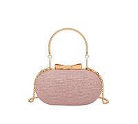 CORIOS Sequin Evening Bag for Women Pleated Clutch Ladies Sparkly Handbag Bridal Wedding Purse Elegant Glitter Shoulder Crossbody Bag With Chain Strap for Prom Banquet Cocktail Party Pink