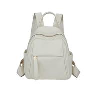 CORIOS Small Backpack Purse for Women PU Leather Mini Daypack Rucksack Ladies Casual Backpacks Convertible Tote Handbag Multi-Pocket Shoulder Bag for Work Travel and Daily Use White