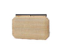 CORIOS Small Evening Bag for Women Elegant Clutch Bag Bridal Wedding Purse Handbag PU Leather Crossbody Bag with Detachable Chain Shoulder Bag for Work Travel Office Shopping Party Light Yellow