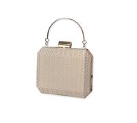 CORIOS Small Evening Bag for Women Glitter Clutch Bag Sparkly Handbag Bridal Wedding Purse Shoulder Bag with Detachable Chain Elegant Crossbody Bag for Dance Wedding Party Prom Bride Gold