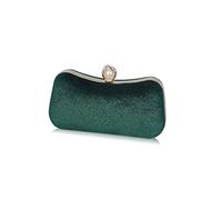 CORIOS Velvet Evening Bag for Women Glitter Clutch Bag Sparkly Sequins Handbag Shoulder Bag Bridal Wedding Purse Elegant Crossbody Bag for Wedding Banquet Cocktail Prom Party Green