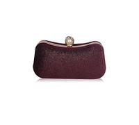 CORIOS Velvet Evening Bag for Women Glitter Clutch Bag Sparkly Sequins Handbag Shoulder Bag Bridal Wedding Purse Elegant Crossbody Bag for Wedding Banquet Cocktail Prom Party Wine red